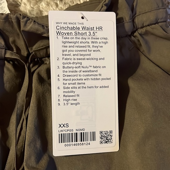 Cinchable Waist HR Woven Short 3.5” - Picture 8 of 11